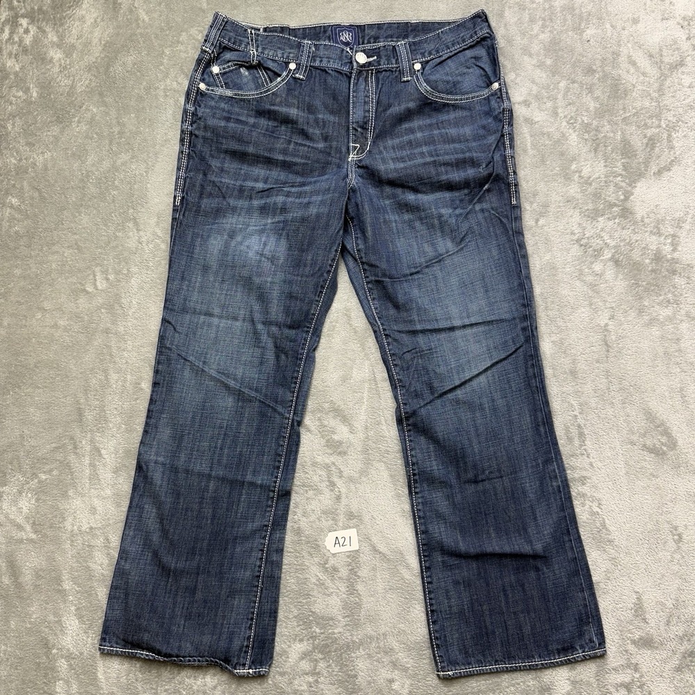 Rock & Republic Jeans Men's Sz 38x30 Rebellion Dark Wash Denim R510141